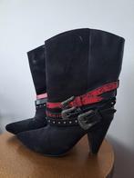 Laarzen van Nikkie maat 40 (cowboy stijl), Kleding | Dames, Ophalen of Verzenden, Zo goed als nieuw, Zwart