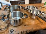 BK Pannenset, Huis en Inrichting, Keuken | Potten en Pannen, Ophalen of Verzenden, Gebruikt, Rvs, Pannenset