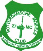 Sticker 27 MC zender Rotterdamche Mobiele Club, Verzamelen, Stickers, Verzenden, Zo goed als nieuw, Overige typen