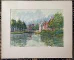 aquarel schilderij Jan van der Baan, Antiek en Kunst, Kunst | Schilderijen | Klassiek, Ophalen