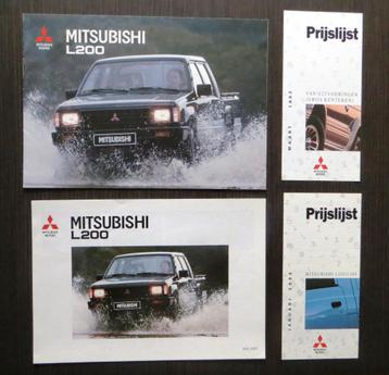 Folderset Mitsubishi L 200 pick-up - 1992 beschikbaar voor biedingen
