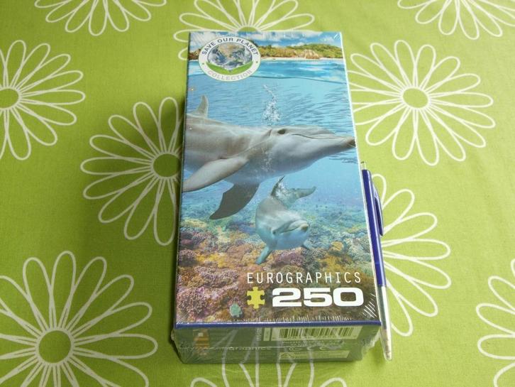 Nieuw in seal: Dolfijnen puzzel - 250 stukjes, Hobby en Vrije tijd, Denksport en Puzzels, Nieuw, Legpuzzel, Minder dan 500 stukjes