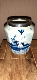Delfts blauw lepelvaasje met merkteken, Antiek en Kunst, Antiek | Keramiek en Aardewerk, Ophalen of Verzenden