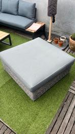 Grijze hocker voor buiten, Ophalen, Wicker, Hocker, Loungeset