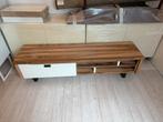 Xooon design tv-meubel massief teakhout met vak. 170x43x42, Ophalen, 150 tot 200 cm, Zo goed als nieuw, Overige materialen