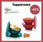 Tupperware Allegra Kommetjes Set, Huis en Inrichting, Keuken | Tupperware, Ophalen of Verzenden, Nieuw, Rood