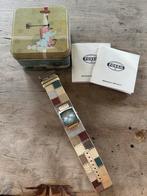 Fossil Patchwork horloge nieuw echt leer, Leer, Staal, Fossil, Polshorloge
