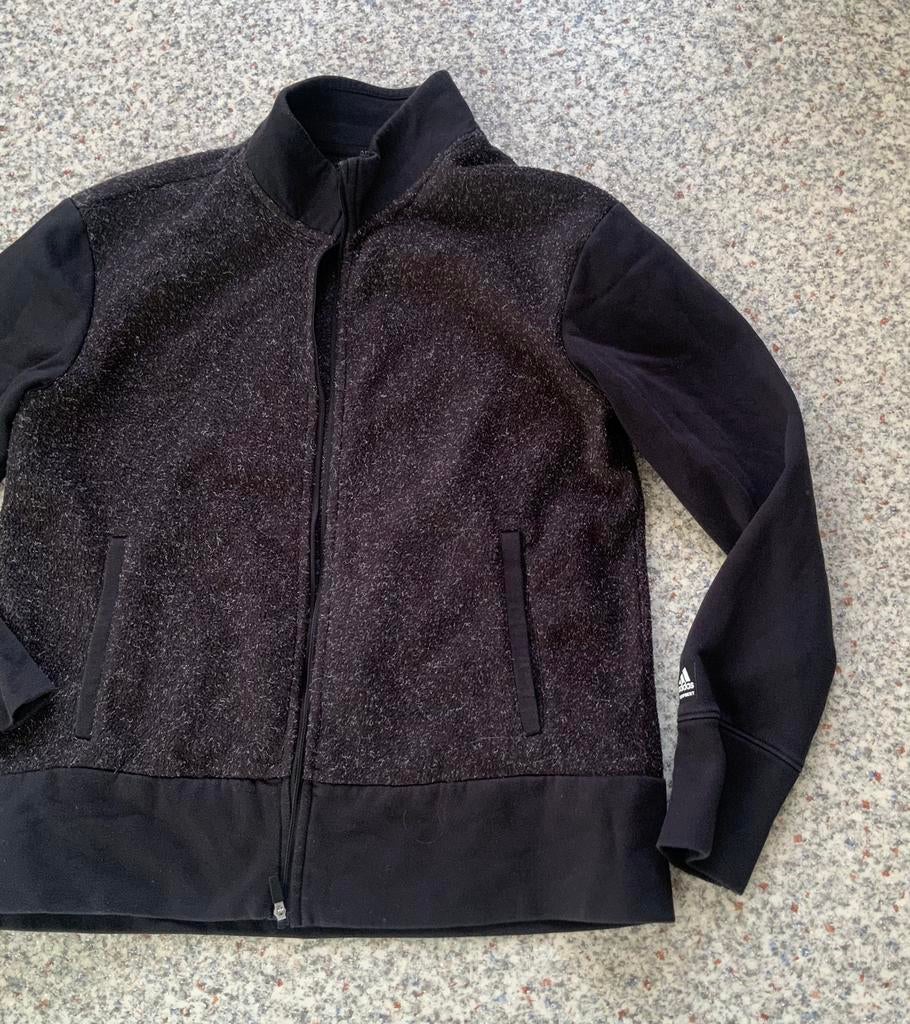 Adidas zwart fleece vest mt M, Kleding | Dames, Maat 38/40 (M), Adidas, Zwart, Ophalen of Verzenden