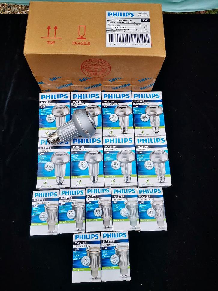 Philips MASTER LED Spot Verkoop E27 - GU10, Huis en Inrichting, Lampen | Losse lampen, Nieuw, Led-lamp, Minder dan 30 watt, E27 (groot)