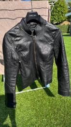 leren jack Penny Black, Kleding | Heren, Jassen | Zomer, Ophalen, Zo goed als nieuw, Overige maten, Zwart