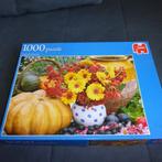 Puzzel Fruit en Flovers van Jumbo compleet, Ophalen of Verzenden, 500 t/m 1500 stukjes, Zo goed als nieuw, Legpuzzel