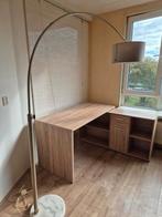 Hoekbureau eikenkleur, Huis en Inrichting, Bureaus, Ophalen, Zo goed als nieuw