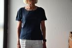 Gestreepte blauwe T-shirt - Ecco - maat 38/40, Maat 38/40 (M), Ecco, Blauw, Ophalen of Verzenden