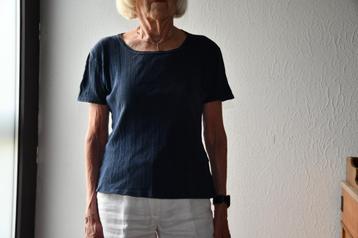 Gestreepte blauwe T-shirt - Ecco - maat 38/40 beschikbaar voor biedingen