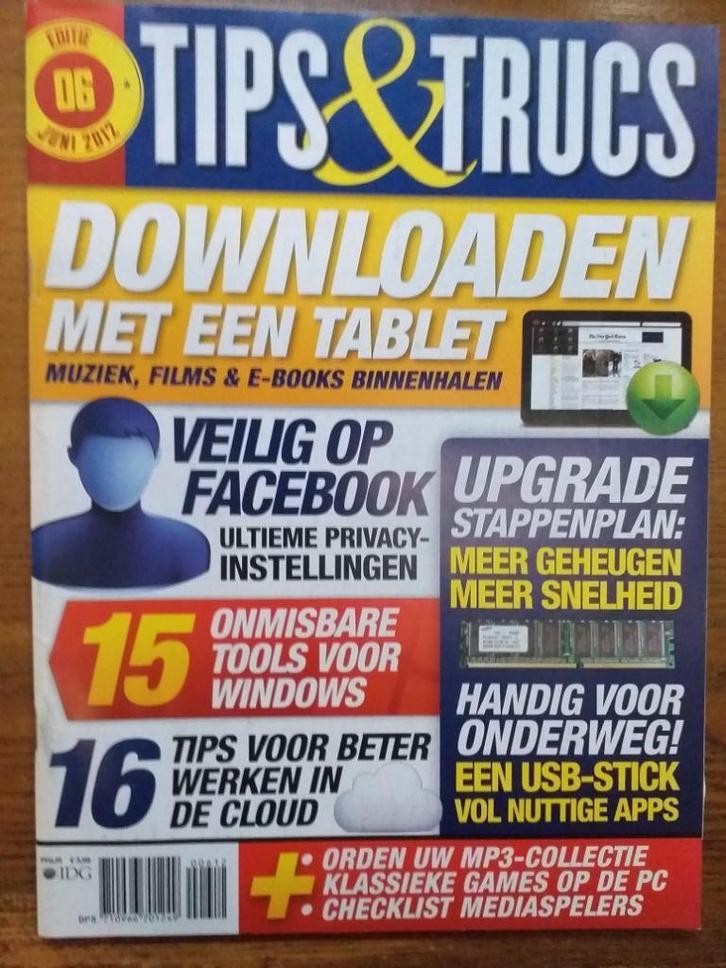 Tips & Trucs 7 x. Populaire computertijdschriften, 2012, Boeken, Tijdschriften en Kranten, Zo goed als nieuw, Overige typen, Verzenden