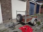 aanhanger aanhangwagen + aanhangernet disselslot reservewiel, Ophalen, Gebruikt