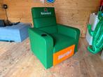 Heineken bier stoel, Huis en Inrichting, Ophalen, Overige kleuren, Leer, Zo goed als nieuw