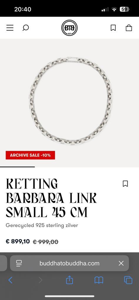 Best to buddha ketting  en armband set, Sieraden, Tassen en Uiterlijk, Armbanden, Zo goed als nieuw, Zilver, Ophalen of Verzenden