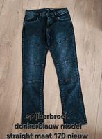 Spijkerbroek donkerblauw maat 170 straight model, Ophalen of Verzenden, Zo goed als nieuw, Jongen, Broek