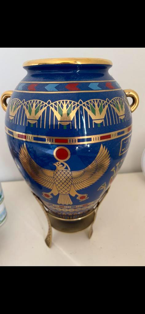 De Gouden Valk Vaas - Roushdy Iskander Garas, Antiek en Kunst, Antiek | Vazen, Ophalen of Verzenden