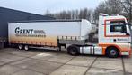 Unieke combi trekker oplegger met (oprij) laadklep 7 ton, Automaat, 501 pk, MAN, Wit