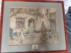 3x Anton Pieck schilderijen Bakkerij, Antiek en Kunst, Ophalen