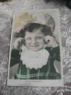 Antieke Franse Kaart - Meisje met Bril & Muts / Net als Oma, Verzenden, Voor 1920, Gelopen, Kinderen