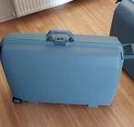 Samsonite koffers, grijs met groene bies, Sieraden, Tassen en Uiterlijk, Koffers, Ophalen, Gebruikt, Hard kunststof, 70 cm of meer