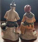 Vintage jaren 70 set beelden opa en oma, Verzamelen, Beelden en Beeldjes, Verzenden, Gebruikt, Mens