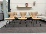 6 Nieuw Leolux Callas eetkamerstoelen ceras Shell leer, Leolux, Overige kleuren, Nieuw, Leer