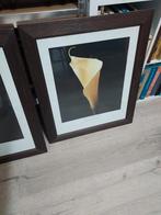 Callas in mooie lijst 72x60, Ophalen, Gebruikt, Hout, Minder dan 50 cm