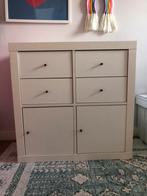 Kastje ikea expedit kallax 4 vakken met laden en deurtjes, Zo goed als nieuw, Minder dan 100 cm, 25 tot 50 cm, 50 tot 100 cm