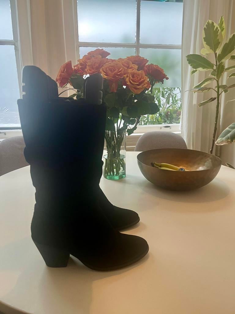 Suède laarzen van Sacha, Hoge laarzen, Zwart, Ophalen of Verzenden, Sacha