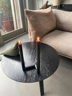 Design kandelaar zwart metaal voor 2 kaarsen, Zwart, Ophalen of Verzenden, Zo goed als nieuw, Metaal