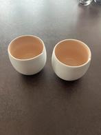 Lungo kopjes ( nespresso), Tuin en Terras, Bloempotten, Rond, Ophalen of Verzenden, Zo goed als nieuw, Aardewerk