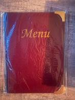 Menukaarten Bordeaux & Zwart - 18 stuks, Ophalen, Zo goed als nieuw