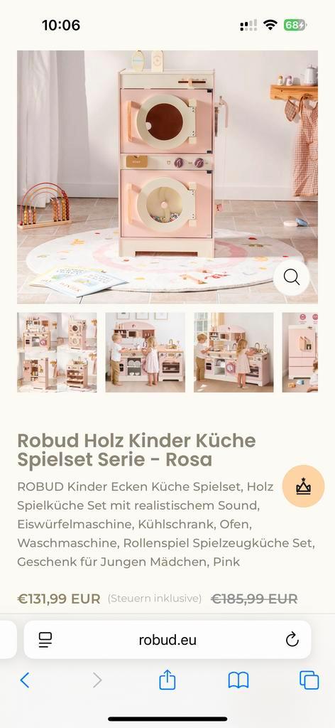 Nieuwe Speelgoed Wasmachine/Droger - In Doos!, Kinderen en Baby's, Speelgoed | Speelkeukens, Nieuw, Speelkeuken-accessoire, Hout