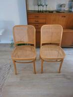2x webbing rotan thonet stoelen eetkamerstoel, Huis en Inrichting, Stoelen, Ophalen of Verzenden, Zo goed als nieuw, Bruin, Twee