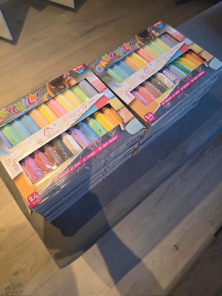 Chunky Chalk Krijt - 24 stuks, Kinderen en Baby's, Speelgoed | Educatief en Creatief, Nieuw, Knutselen, Ophalen