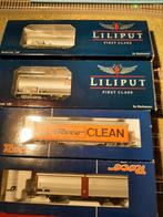 2x lilliput shell 1x roco boxcar 1x clean wagon, Hobby en Vrije tijd, Modeltreinen | H0, Gelijkstroom, Wagon, Ophalen of Verzenden