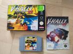 V-rally 99 Nintendo 64 compleet cib, Spelcomputers en Games, Games | Nintendo 64, Vanaf 3 jaar, Ophalen of Verzenden, 3 spelers of meer