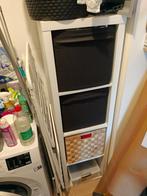 Ikea Kallax kast wit, inclusief manden, Ophalen, Gebruikt, Minder dan 150 cm, Minder dan 100 cm