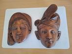 Balinees houtsnijwerk wandsculpturen, Ophalen of Verzenden