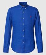 Polo Ralph Lauren Linen overhemd Slim Fit Large Koningsblauw, Kleding | Heren, Overhemden, Blauw, Halswijdte 41/42 (L), Zo goed als nieuw