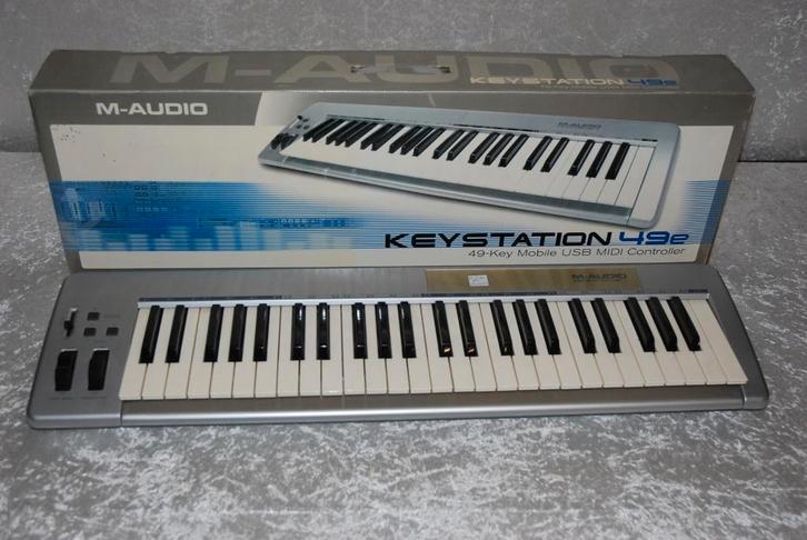 M-Audio Keystation 49E workstation in doos   <26260150>, Muziek en Instrumenten, Instrumenten | Onderdelen, Gebruikt, Keyboard of Synthesizer