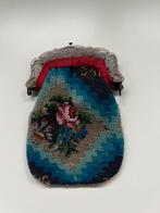 Antiek kralen beursje met zilveren beugel, Antiek en Kunst, Ophalen of Verzenden