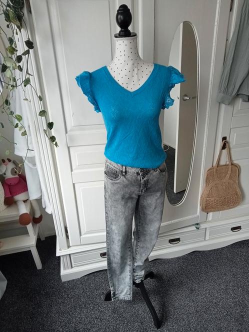 Seven Sisters " Top/ Truitje maat M ", Kleding | Dames, Tops, Zo goed als nieuw, Maat 38/40 (M), Blauw, Korte mouw, Ophalen of Verzenden
