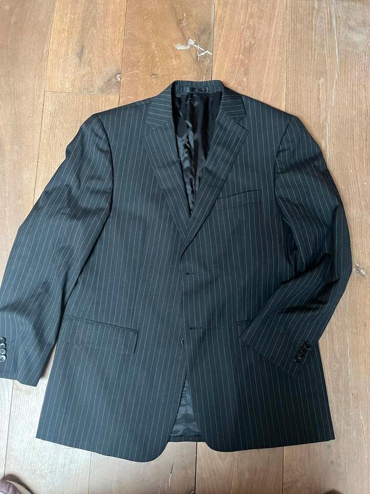 JB Company Grijs krijtstreep pak  Maat 25, Kleding | Heren, Kostuums en Colberts, Zo goed als nieuw, Overige maten, Grijs, Ophalen of Verzenden