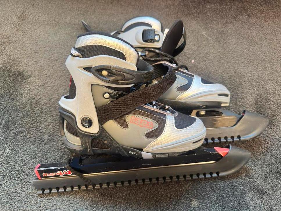 Raps V4 kindernoren - verstelbaar 32-35, Sport en Fitness, Schaatsen, Ophalen of Verzenden, Gebruikt, Noren, Raps