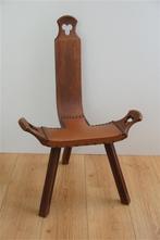Vintage brutalist stoel, driepoot, Ophalen of Verzenden